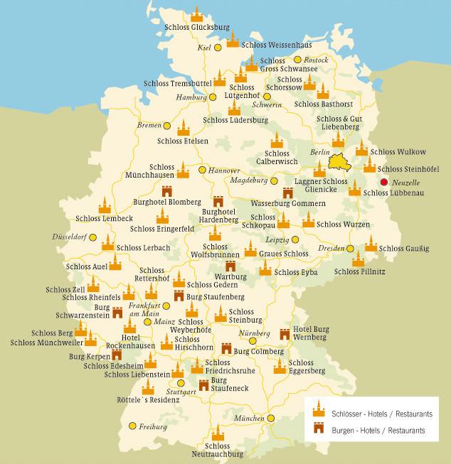 טירות בגרמניה המפה הישנה מפת גרמניה מערב אירופה אירופה